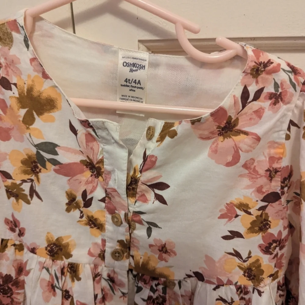OshKosh Floral Toddler Girl Dress
